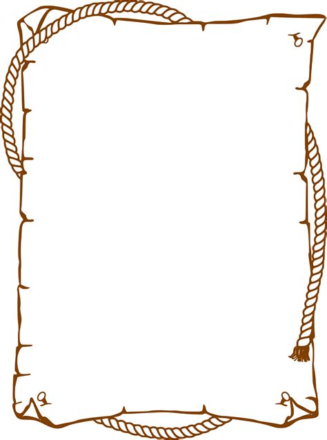 Clipart - Cowboy Rope Border