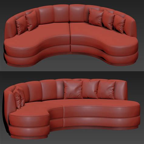 Domkapa Curved Sofa 3d Model For Vray Corona