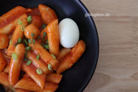 Tteokbokki Koreanische Reiskuchen Rezept Blogibon