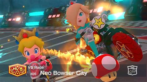 Mario Kart 8 Deluxe Rosalina In Neo Bowser City 119 YouTube