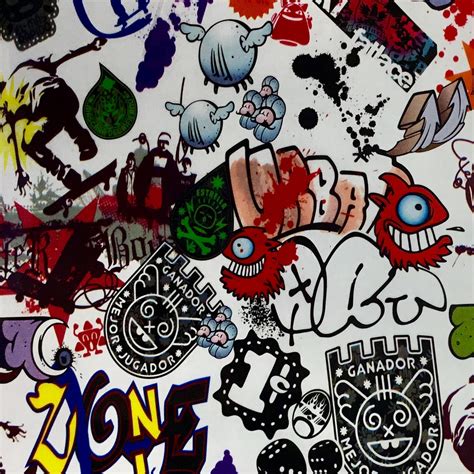 GRAFFITI STICKER BOMB HYDROGRAPHIC FILM – Dip Pros