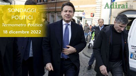 Ultimi Sondaggi Politici 18 Dicembre 2022 Termometro Politico