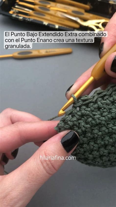 Punto Bajo Extendido Extra A Ganchillo Extended Extra Single Crochet