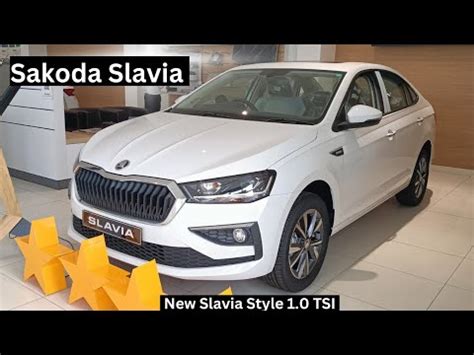 New updated Skoda Slavia Style 1 0 TSI 2024 model ਦ details review