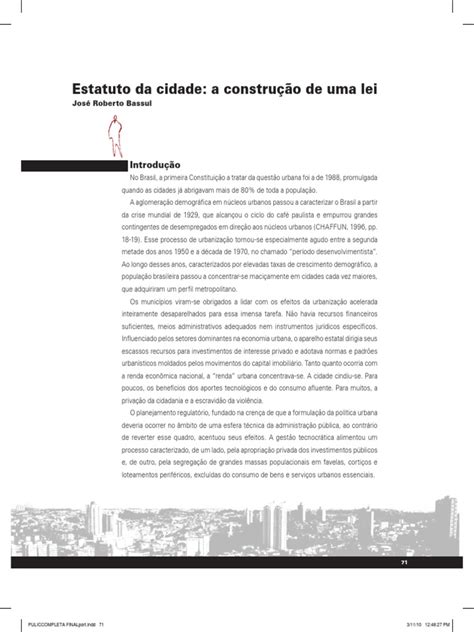 PDF estatuto da cidade e a construção da lei DOKUMEN TIPS