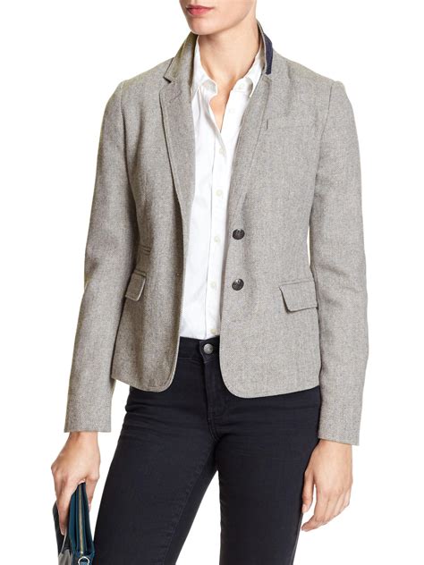 Herringbone Academy Blazer Banana Republic Factory