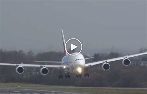 Emirates plane makes extraordinary landing, video goes viral