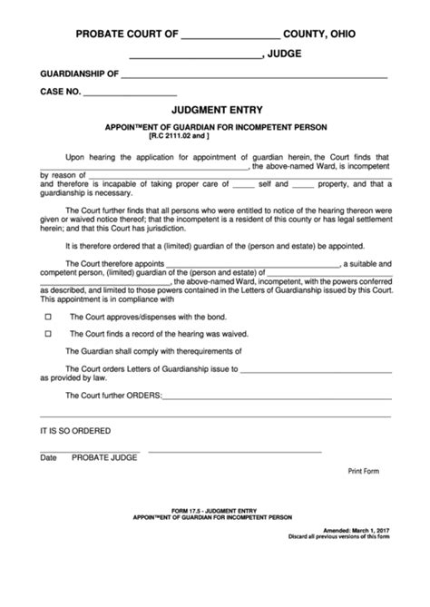 Fillable Judgment Entry Printable Pdf Download