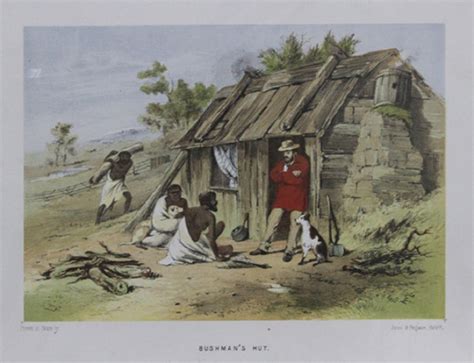 Lot Bushmans Hut An Original Chromolithograph From The