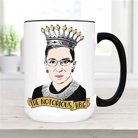 The Notorious Rbg Coffee Mug Ruth Bader Ginsburg Ceramic Cup Etsy