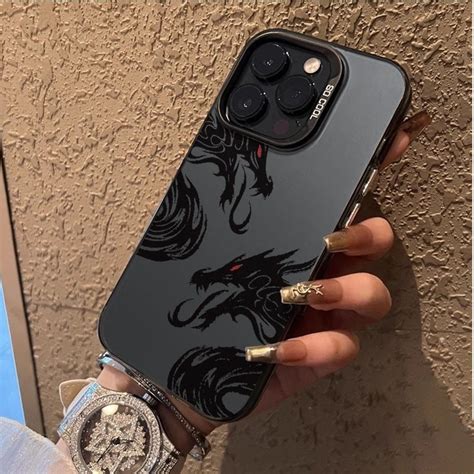 Capinha Capa Fosca Para O Grande Drag O Negro Iphone Xr Xs Max