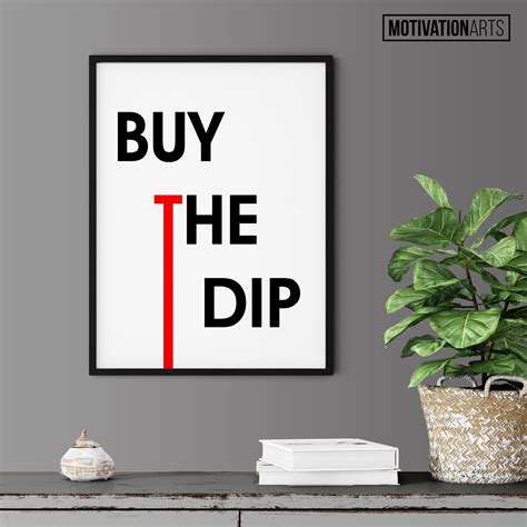 Buy The Dip Crypto Trader Poster Print Crypto Wall Art Etsy