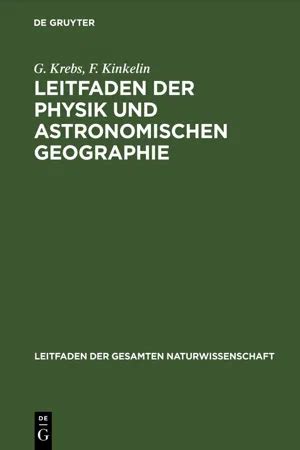 Pdf Leitfaden Der Physik Und Astronomischen Geographie Di G Krebs