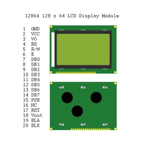 Guide Me To Use 128x64 Monochrome LCD With U8g2 Lib Issue 162