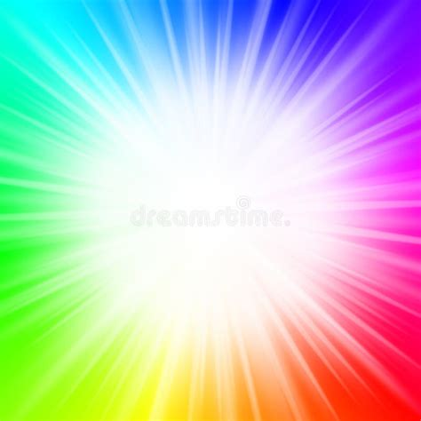 Abstract Background - Rainbow, Explosion Stock Illustration ...