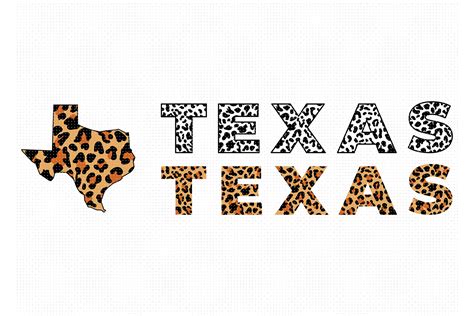 Leopard Print Texas Map Svg Graphic By Crafteroks · Creative Fabrica