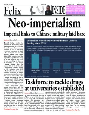 Fillable Online Neo-Imperialism - Chinese military links laid bareNews - Felix Fax Email Print ...