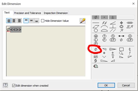 Diameter symbol Ø - Autodesk Community