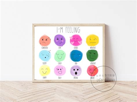 Zones Of Regulation Poster Emotions Poster Feelings Chart 45 Off