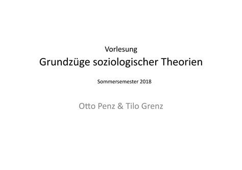 10 Feminismus Gendertheorien Vorlesung Grundzüge soziologischer