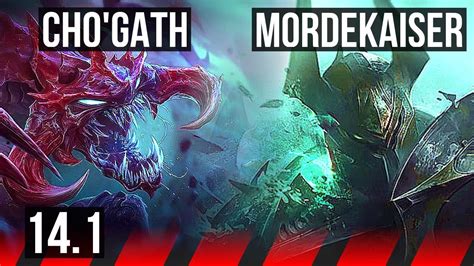 CHO GATH Vs MORDEKAISER TOP 5 2 6 NA Challenger 14 1 YouTube