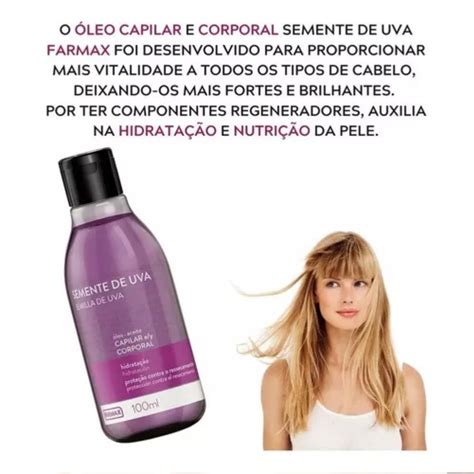 OLEO SEMENTE DE UVA 100 ML FARMAX CORPORAL FarmaViver