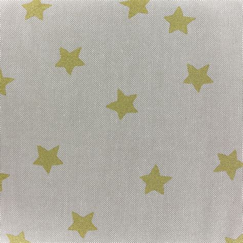 Tissu Toile De Coton Aspect Lin Rico Design Stars Toiles Or X Cm