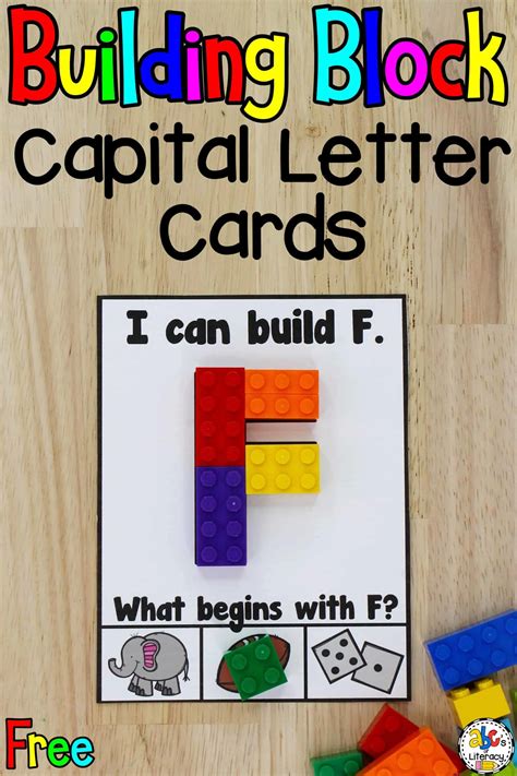 Building Blocks Capital Letter Cards