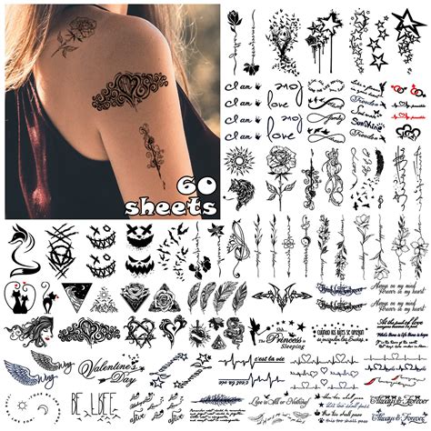 Cerlaza Temporary Tattoos For Women Men 140 Styles Philippines Ubuy