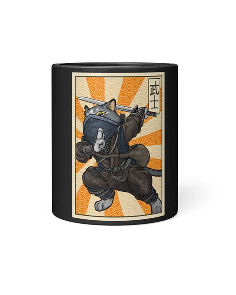 Vintage Catzilla Ancient Japanese Cat Art Anime Ninja Cat