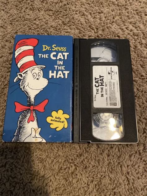 Dr Seuss The Cat In The Hat The Animated Classic Vhs Rare