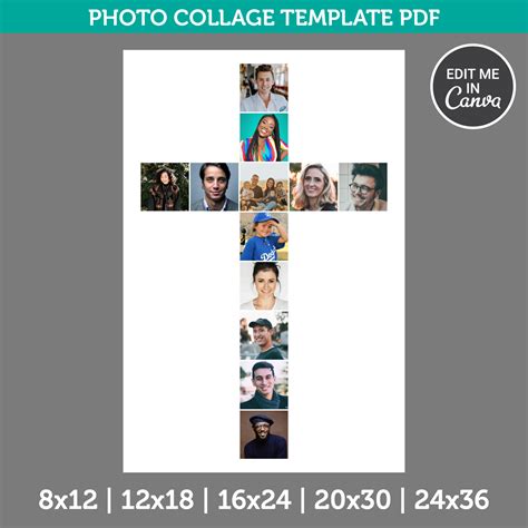 Christian Cross Photo Collage Canva PDF – DNKWorkshop