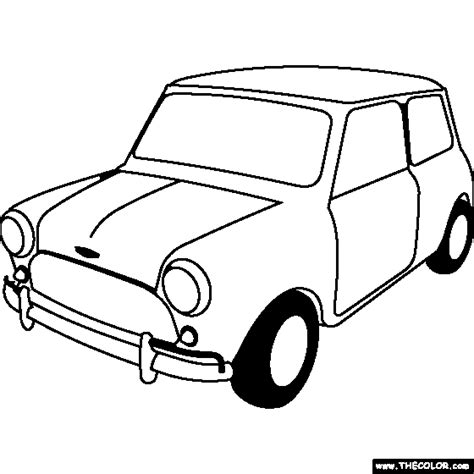 Mini Car Coloring Pages - FREE COLORING PAGES