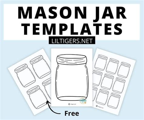 Free Printable Mason Jar Templates Artofit