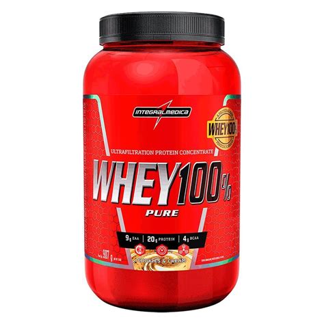 Whey Protein 100 Pure Cookies And Cream Integralmédica Pote 907g