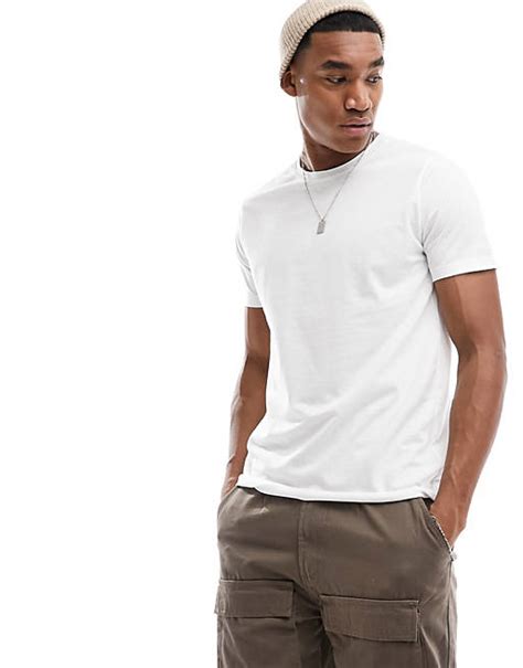 Dtt Raw Edge T Shirt In White Asos