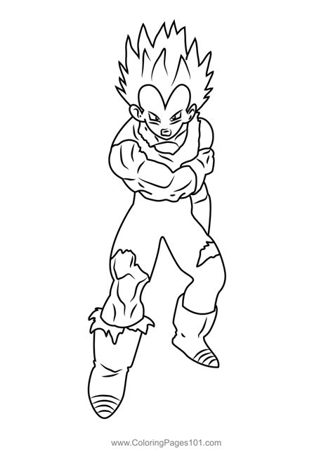 Vegeta Super Saiyan Coloring Pages