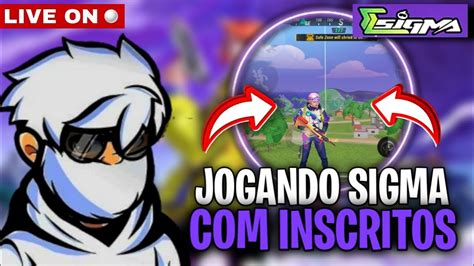 LIVE ON SIGMA AO VIVO JOGANDO INSCRITOS NOVO FREE FIRE LITE