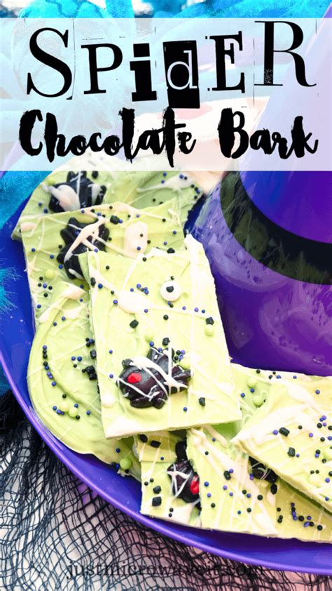 Make Halloween Spider Chocolate Bark In The Microwave Just Microwave It