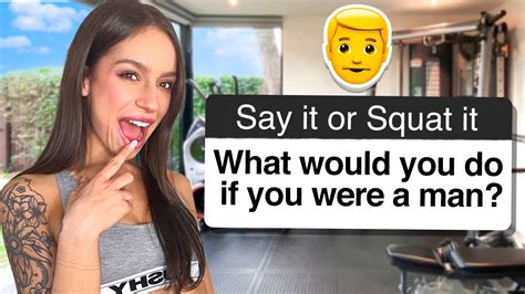 Say It Or Squat It Qanda Challenge With April Olsen 🤭 Youtube