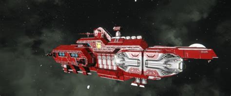 Space Engineers Encounter Red V Blueprint Ship Large Grid Safe