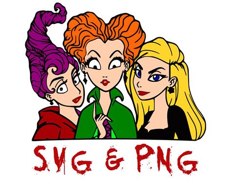 Hocus Pocus Halloween Svg Hocus Pocus Sanderson Sisters Svg Hocus