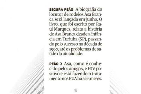 Biografia Do Locutor Asa Branca Na Folha De SP Raul Marques