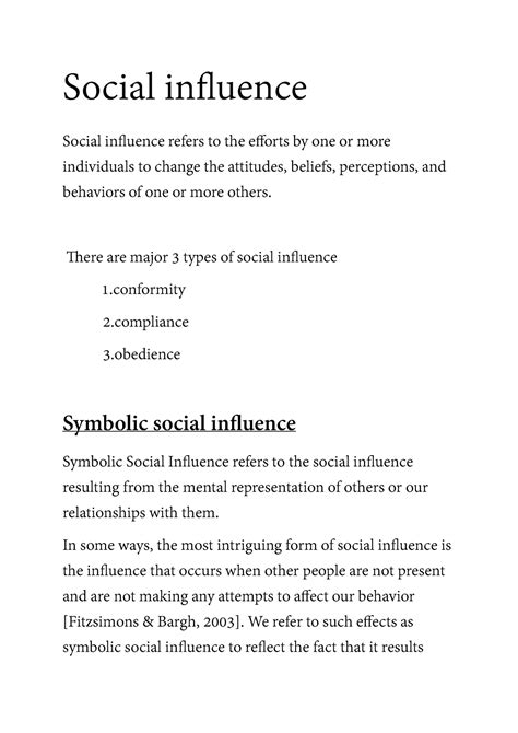 Social Influence Real Bsc Th Sem Module Notes Social Influence