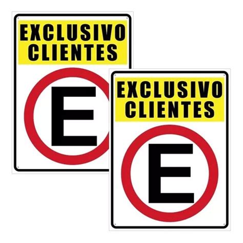 Paq De Letreros Estacionamiento Exclusivo Clientes Env O Gratis