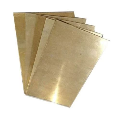 Hot Rolled Golden Rectangular Brass Sheet For Hardware Fitting 10mm