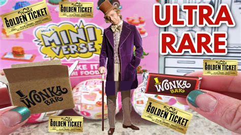 Miniverse Ultra Rare Willy Wonka Chocolate Bars Youtube