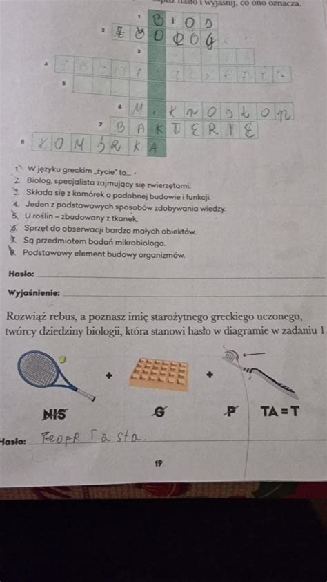 Ch Rozwi Krzy Wk Nast Pnie Zapisz Has O I Wyja Nij Co Ono Oznacza