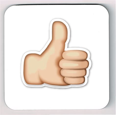 Buy Thumbs Up Emoji Coaster, Thumbs Up Emoji Online at desertcartINDIA