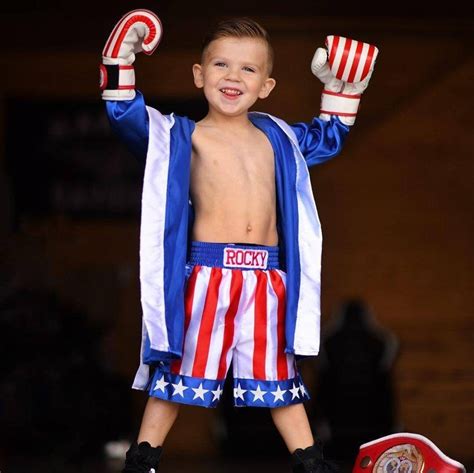 Kids Boxing Fighter Set: Robe, Shorts, Gloves (Sizes 2T, 3T, 4T, 5T)